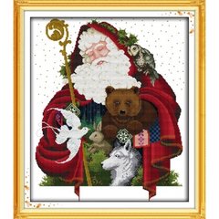 Веселого Різдва (7) Набір для вишивання хрестиком з друкованою схемою на тканині Joy Sunday R308-7 в інтернет-магазині "Я - Picasso"