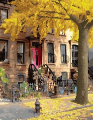 Алмазна картина-розмальовка "Осінь у Вест Сайді" BrushMe 3D ефект подарункова коробка 40x50 cм GZS1194 в інтернет-магазині "Я - Picasso"
