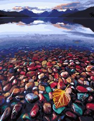 Алмазна картина-розмальовка "Прозоре гірське озеро" BrushMe 3D ефект подарункова коробка 40x50 cм GZS1193 в інтернет-магазині "Я - Picasso"