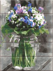 Картина за номерами на дереві "Букет квітів" ArtStory подарункова упаковка 30x40см ASW232 в інтернет-магазині "Я - Picasso"
