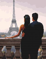 Алмазна картина-розмальовка "Бажаний Париж" BrushMe 3D ефект подарункова коробка 40x50 cм GZS1201 в інтернет-магазині "Я - Picasso"