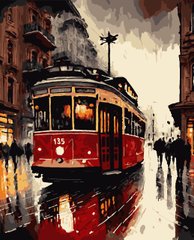 Картини за номерами "Осінній трамвай" Artissimo полотно на підрамнику 40x50 см PN8137 в інтернет-магазині "Я - Picasso"