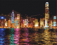 Картина за номерами "Нічний Гонконг" BrushMe полотно на підрамнику 40х50см BS7256 в інтернет-магазині "Я - Picasso"